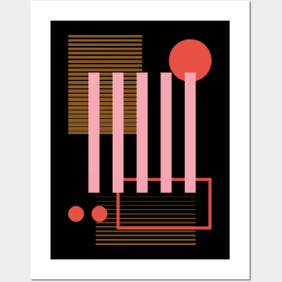 Colorful Geometric Shapes Posters and Art